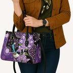 Australia Epilepsy Awareness Leather Bag Purple-crowned Fairywren Boronia Aboriginal - Aussie Hoodie