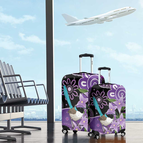 Australia Epilepsy Awareness Luggage Cover Purple-crowned Fairywren Boronia Aboriginal - Aussie Hoodie