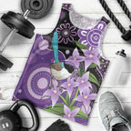 Australia Epilepsy Awareness Men Tank Top Purple-crowned Fairywren Boronia Aboriginal - Aussie Hoodie