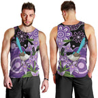 Australia Epilepsy Awareness Men Tank Top Purple-crowned Fairywren Boronia Aboriginal - Aussie Hoodie