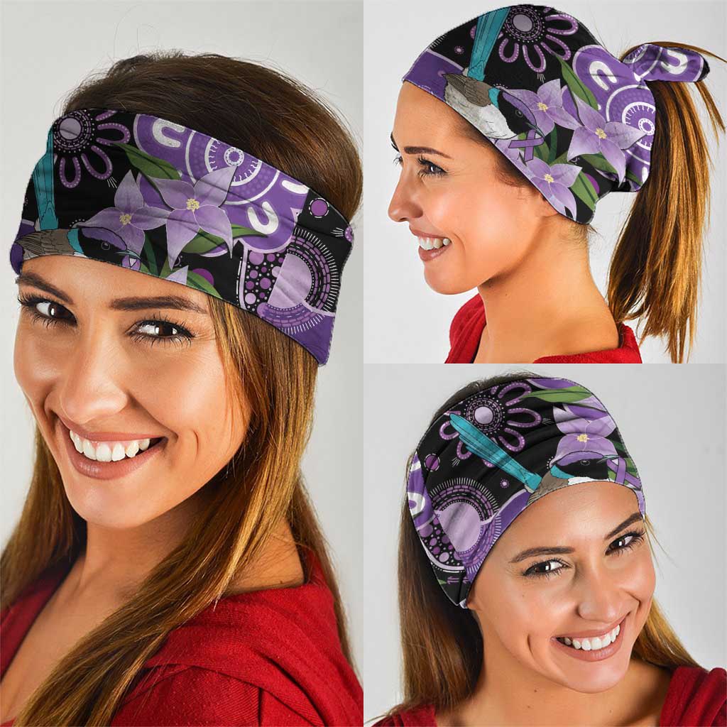 Australia Epilepsy Awareness Neck Gaiter Purple-crowned Fairywren Boronia Aboriginal - Aussie Hoodie