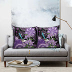 Australia Epilepsy Awareness Pillow Cover Purple-crowned Fairywren Boronia Aboriginal - Aussie Hoodie