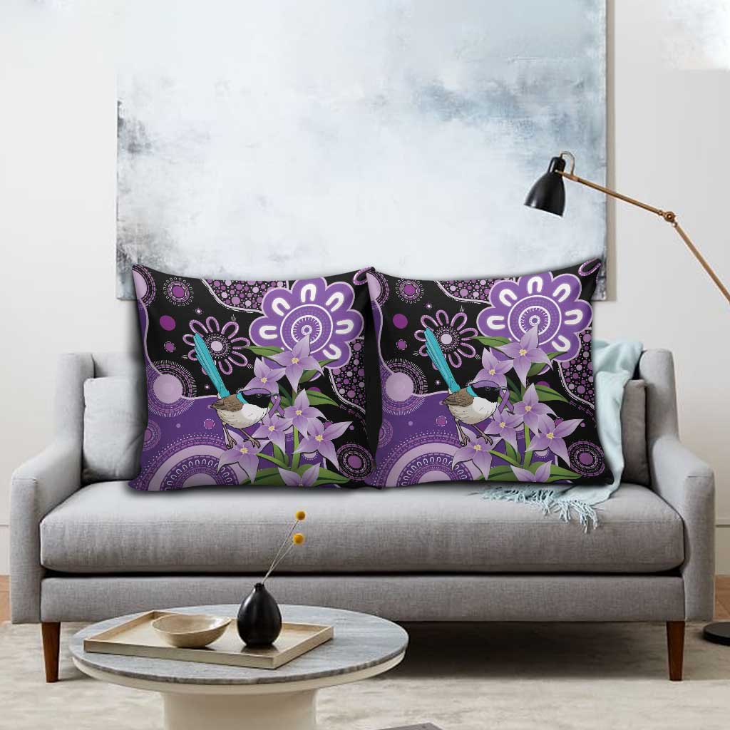 Australia Epilepsy Awareness Pillow Cover Purple-crowned Fairywren Boronia Aboriginal - Aussie Hoodie