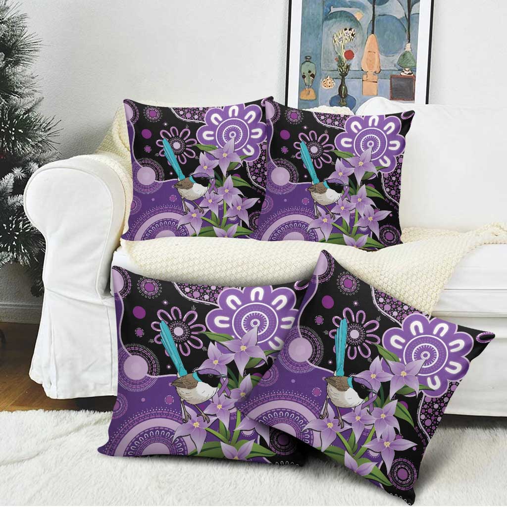 Australia Epilepsy Awareness Pillow Cover Purple-crowned Fairywren Boronia Aboriginal - Aussie Hoodie