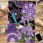 Australia Epilepsy Awareness Puzzle Purple-crowned Fairywren Boronia Aboriginal - Aussie Hoodie