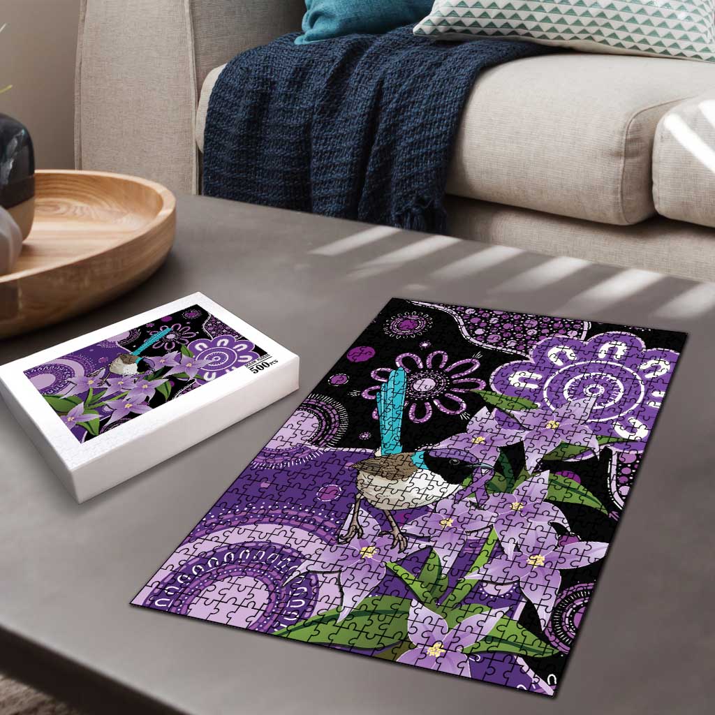 Australia Epilepsy Awareness Puzzle Purple-crowned Fairywren Boronia Aboriginal - Aussie Hoodie