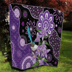 Australia Epilepsy Awareness Quilt Purple-crowned Fairywren Boronia Aboriginal - Aussie Hoodie