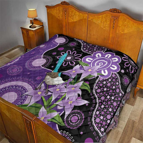 Australia Epilepsy Awareness Quilt Purple-crowned Fairywren Boronia Aboriginal - Aussie Hoodie