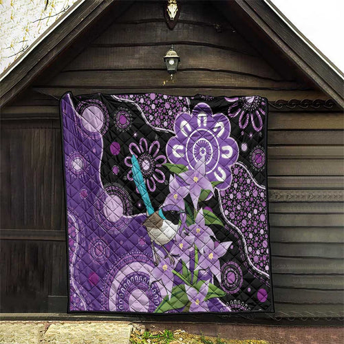 Australia Epilepsy Awareness Quilt Purple-crowned Fairywren Boronia Aboriginal - Aussie Hoodie