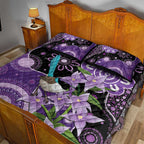 Australia Epilepsy Awareness Quilt Bed Set Purple-crowned Fairywren Boronia Aboriginal - Aussie Hoodie