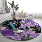 Australia Epilepsy Awareness Round Carpet Purple-crowned Fairywren Boronia Aboriginal - Aussie Hoodie