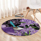 Australia Epilepsy Awareness Round Carpet Purple-crowned Fairywren Boronia Aboriginal - Aussie Hoodie
