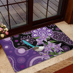 Australia Epilepsy Awareness Rubber Doormat Purple-crowned Fairywren Boronia Aboriginal - Aussie Hoodie
