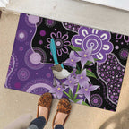 Australia Epilepsy Awareness Rubber Doormat Purple-crowned Fairywren Boronia Aboriginal - Aussie Hoodie