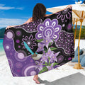 Australia Epilepsy Awareness Sarong Purple-crowned Fairywren Boronia Aboriginal - Aussie Hoodie