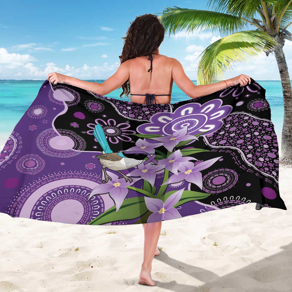 Australia Epilepsy Awareness Sarong Purple-crowned Fairywren Boronia Aboriginal - Aussie Hoodie
