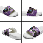 Australia Epilepsy Awareness Slide Sandals Purple-crowned Fairywren Boronia Aboriginal - Aussie Hoodie