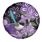 Australia Epilepsy Awareness Spare Tire Cover Purple-crowned Fairywren Boronia Aboriginal - Aussie Hoodie