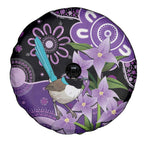 Australia Epilepsy Awareness Spare Tire Cover Purple-crowned Fairywren Boronia Aboriginal - Aussie Hoodie