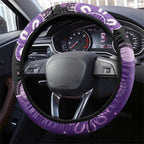 Australia Epilepsy Awareness Steering Wheel Cover Purple-crowned Fairywren Boronia Aboriginal - Aussie Hoodie