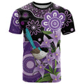 Australia Epilepsy Awareness T Shirt Purple-crowned Fairywren Boronia Aboriginal - Aussie Hoodie