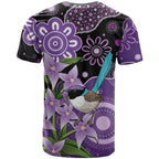 Australia Epilepsy Awareness T Shirt Purple-crowned Fairywren Boronia Aboriginal - Aussie Hoodie