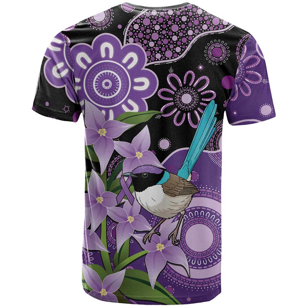Australia Epilepsy Awareness T Shirt Purple-crowned Fairywren Boronia Aboriginal - Aussie Hoodie