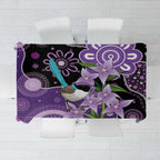 Australia Epilepsy Awareness Tablecloth Purple-crowned Fairywren Boronia Aboriginal - Aussie Hoodie