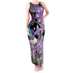 Australia Epilepsy Awareness Tank Maxi Dress Purple-crowned Fairywren Boronia Aboriginal - Aussie Hoodie
