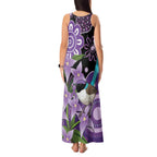 Australia Epilepsy Awareness Tank Maxi Dress Purple-crowned Fairywren Boronia Aboriginal - Aussie Hoodie