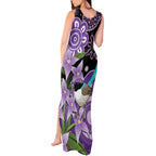 Australia Epilepsy Awareness Tank Maxi Dress Purple-crowned Fairywren Boronia Aboriginal - Aussie Hoodie