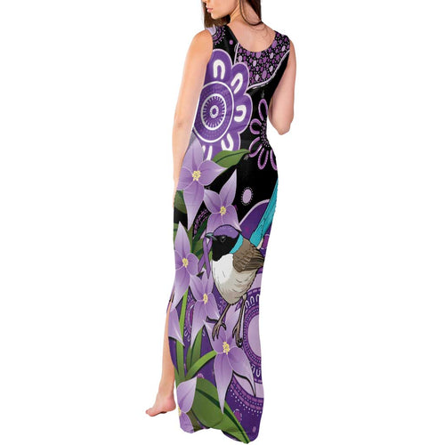 Australia Epilepsy Awareness Tank Maxi Dress Purple-crowned Fairywren Boronia Aboriginal - Aussie Hoodie