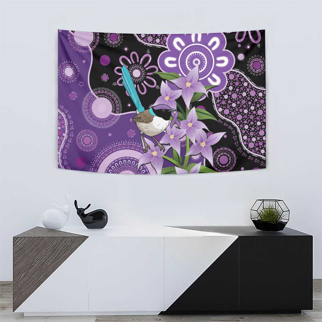 Australia Epilepsy Awareness Tapestry Purple-crowned Fairywren Boronia Aboriginal - Aussie Hoodie