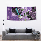 Australia Epilepsy Awareness Tapestry Purple-crowned Fairywren Boronia Aboriginal - Aussie Hoodie