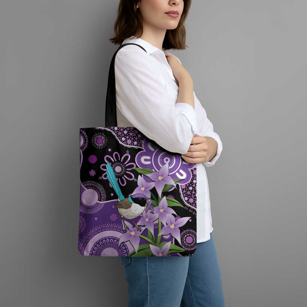 Australia Epilepsy Awareness Tote Bag Purple-crowned Fairywren Boronia Aboriginal - Aussie Hoodie