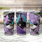 Australia Epilepsy Awareness Tumbler Cup Purple-crowned Fairywren Boronia Aboriginal - Aussie Hoodie