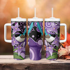 Australia Epilepsy Awareness Tumbler With Handle Purple-crowned Fairywren Boronia Aboriginal - Aussie Hoodie