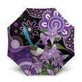 Australia Epilepsy Awareness Umbrella Purple-crowned Fairywren Boronia Aboriginal - Aussie Hoodie