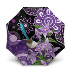 Australia Epilepsy Awareness Umbrella Purple-crowned Fairywren Boronia Aboriginal - Aussie Hoodie