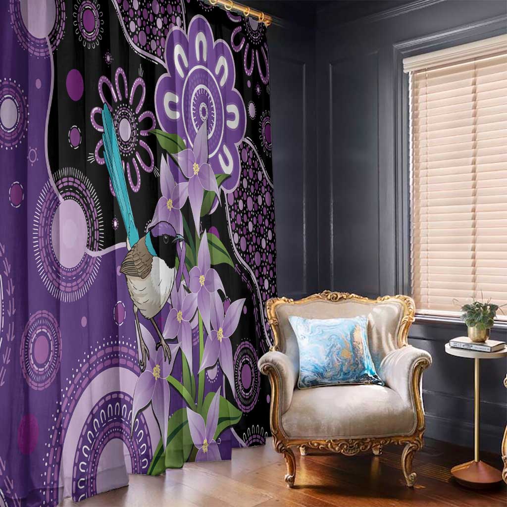 Australia Epilepsy Awareness Window Curtain Purple-crowned Fairywren Boronia Aboriginal - Aussie Hoodie