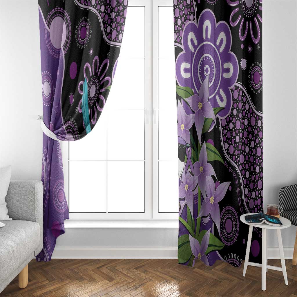 Australia Epilepsy Awareness Window Curtain Purple-crowned Fairywren Boronia Aboriginal - Aussie Hoodie
