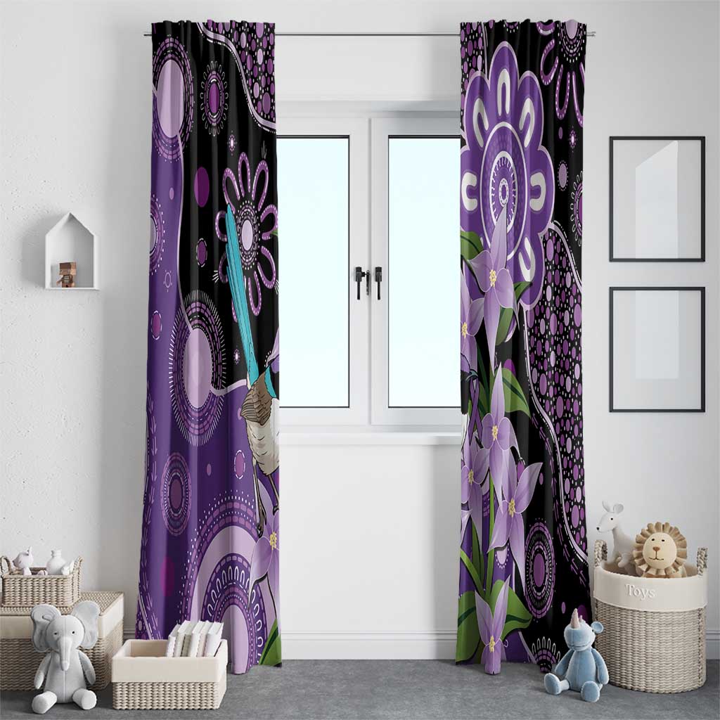 Australia Epilepsy Awareness Window Curtain Purple-crowned Fairywren Boronia Aboriginal - Aussie Hoodie
