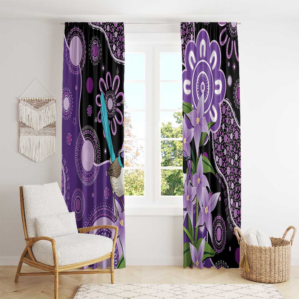 Australia Epilepsy Awareness Window Curtain Purple-crowned Fairywren Boronia Aboriginal - Aussie Hoodie