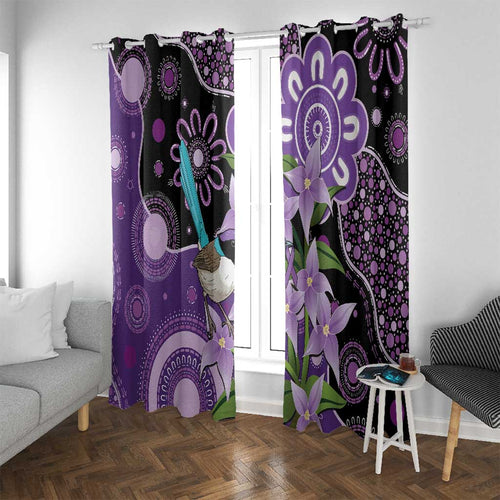 Australia Epilepsy Awareness Window Curtain Purple-crowned Fairywren Boronia Aboriginal - Aussie Hoodie