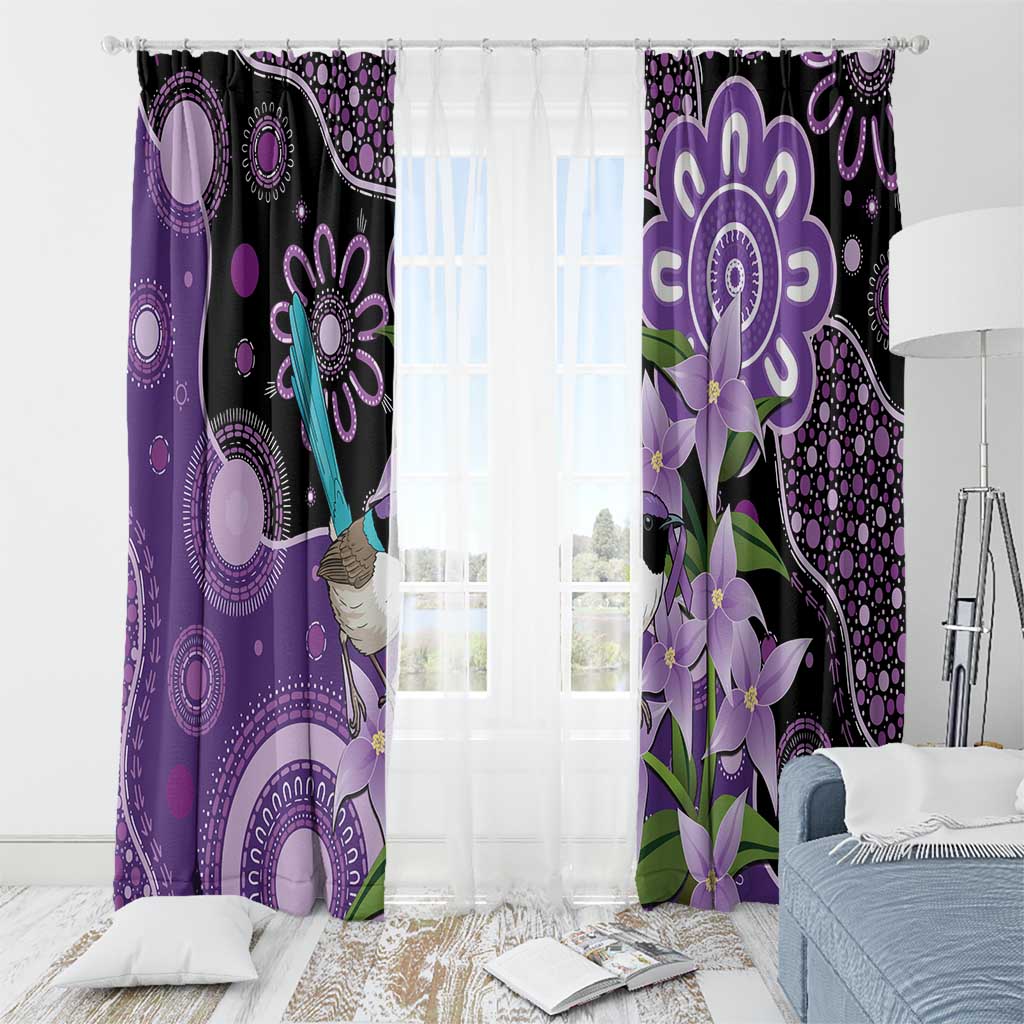 Australia Epilepsy Awareness Window Curtain Purple-crowned Fairywren Boronia Aboriginal - Aussie Hoodie