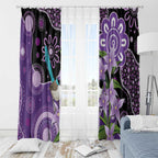 Australia Epilepsy Awareness Window Curtain Purple-crowned Fairywren Boronia Aboriginal - Aussie Hoodie