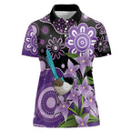 Australia Epilepsy Awareness Women Polo Shirt Purple-crowned Fairywren Boronia Aboriginal - Aussie Hoodie