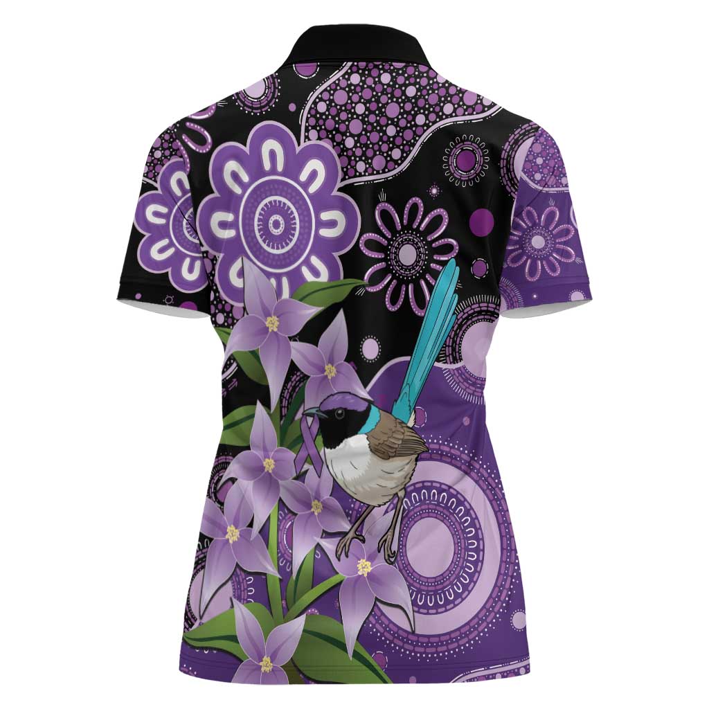 Australia Epilepsy Awareness Women Polo Shirt Purple-crowned Fairywren Boronia Aboriginal - Aussie Hoodie