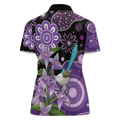 Australia Epilepsy Awareness Women Polo Shirt Purple-crowned Fairywren Boronia Aboriginal - Aussie Hoodie