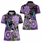 Australia Epilepsy Awareness Women Polo Shirt Purple-crowned Fairywren Boronia Aboriginal - Aussie Hoodie